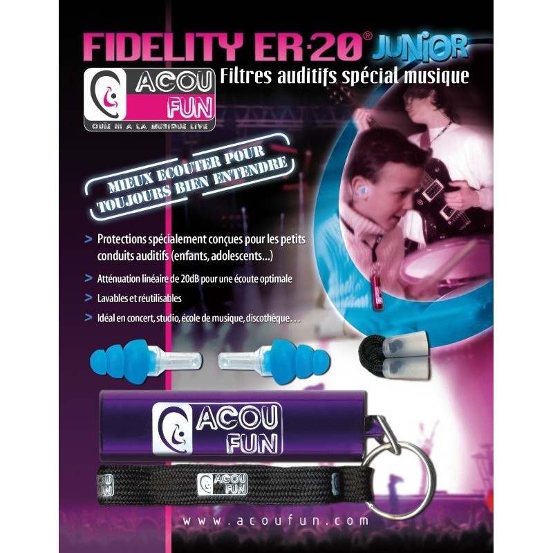 Acoufun Fidelity ER20 Junior Protection auditive 